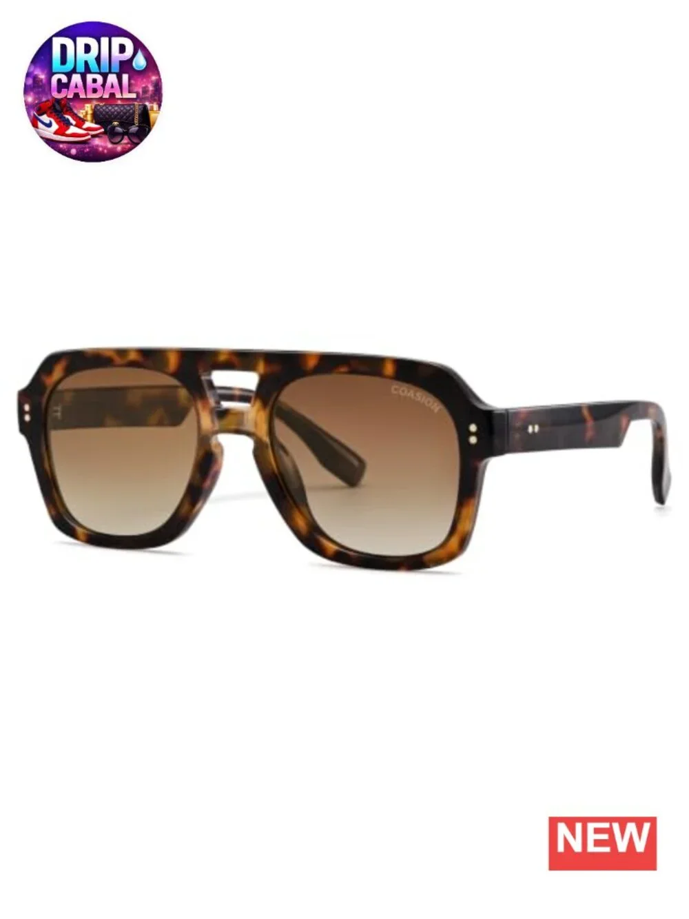 Polarized Square Aviator Sunglasses UV400 Women Men Fashion Shades